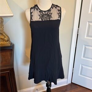 ALC Black Lace Yoke Sleeveless Dress 2